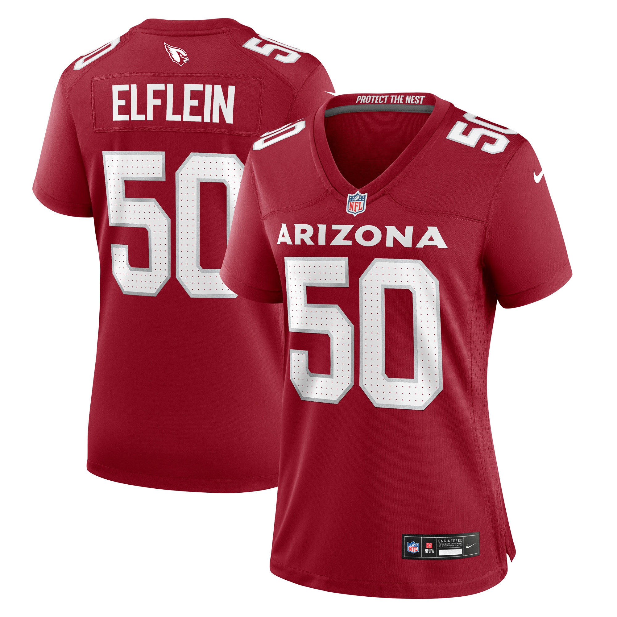 Pat Elflein Arizona Cardinals Nike Women's Team Game Jersey -  Cardinal