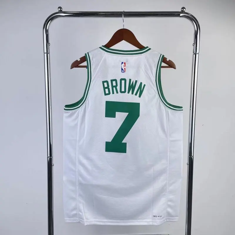 2023 NBA Boston Celtics 7 BROWN Basketball Jersey
