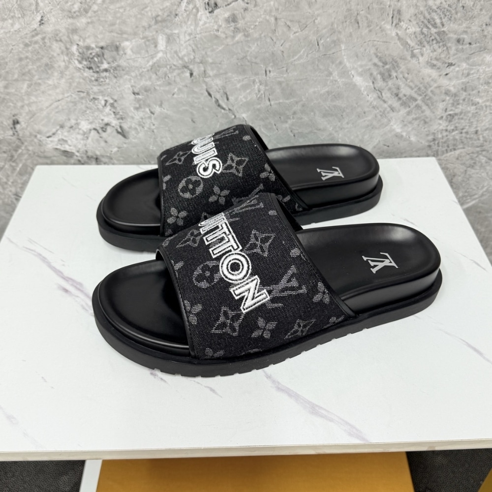 Louis Vuitton Miami Mule Denim Black