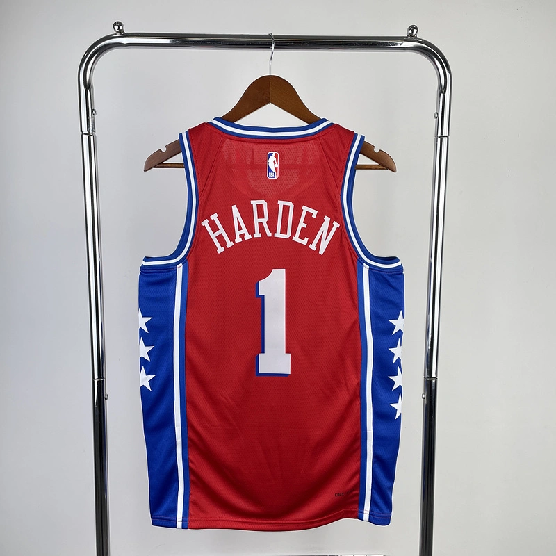 2023 NBA Philadelphia 76ers 1 HARDEN Basketball Jersey