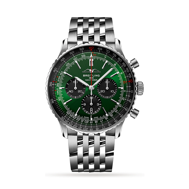 Breitling AB0137241L1A1 Navitimer B01 Green Dial