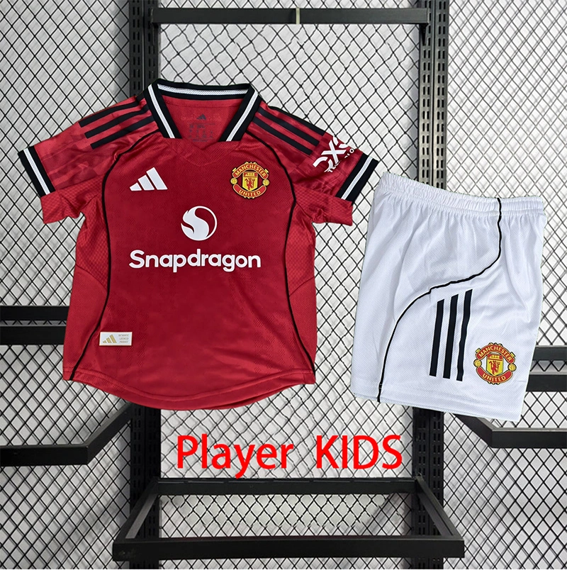 Player 2025-26 Manchester United Home Kids Football jersey