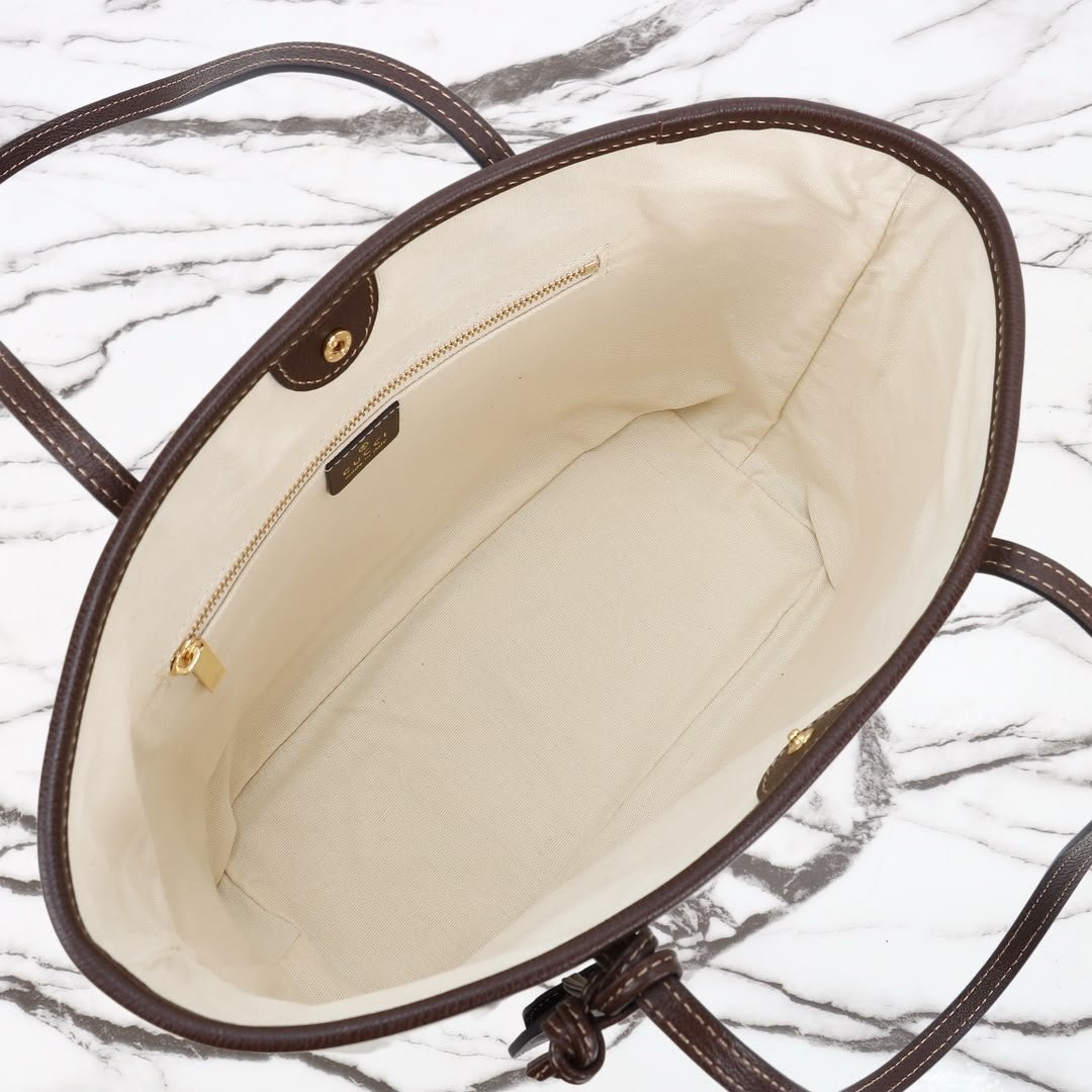 Gucci Tribeca Small Tote Bag 24.9cm/9.8in Natural Canvas A0034E