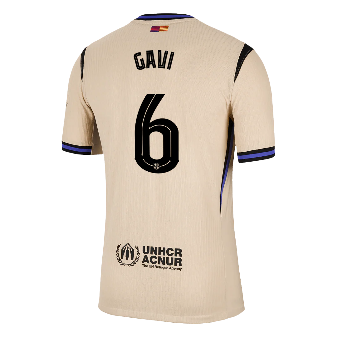 GAVI #6 Barcelona Away Player Version Soccer Jersey 2025/26 - UCL