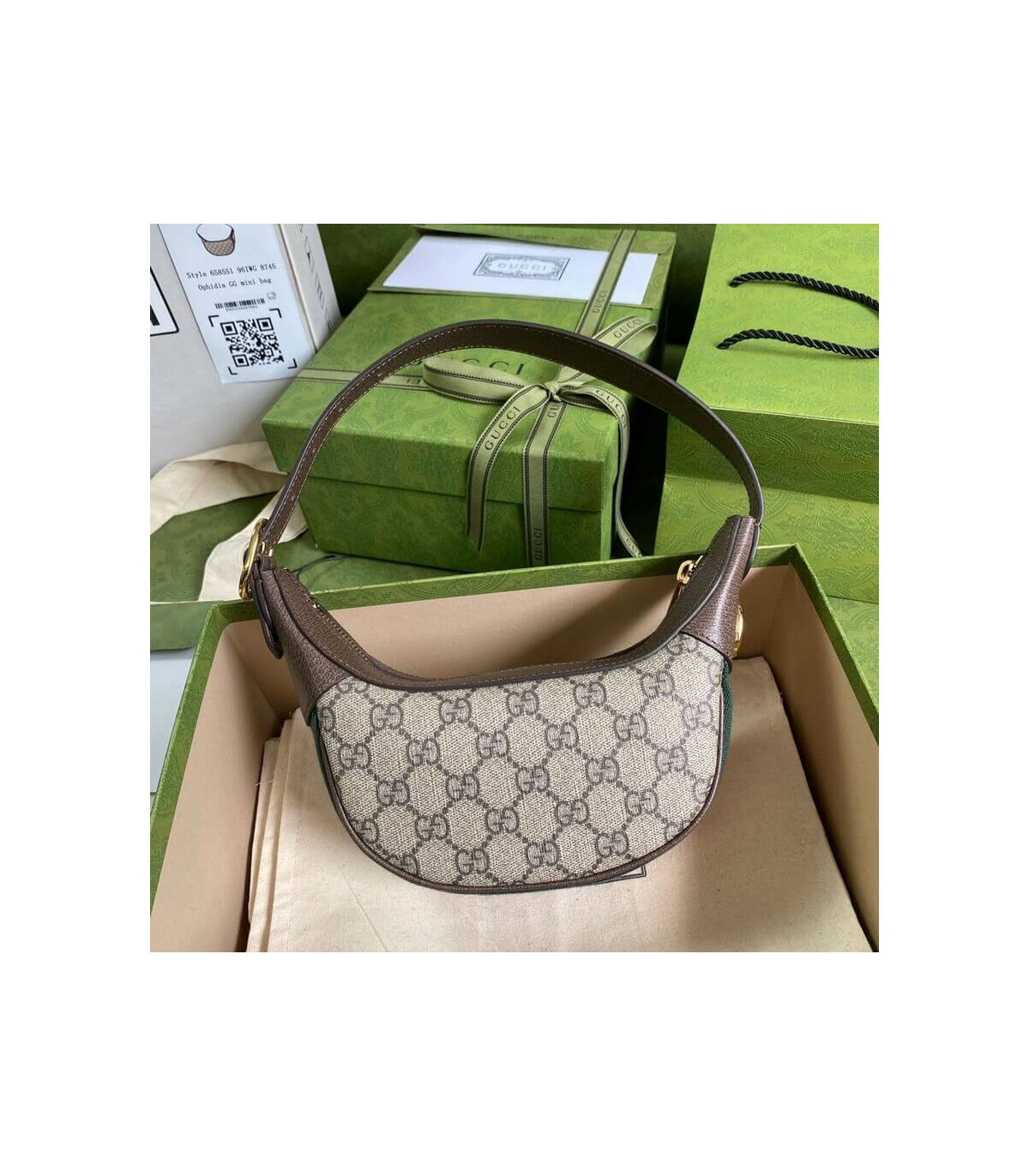Gucci Ophidia GG Mini Bag Coffee
