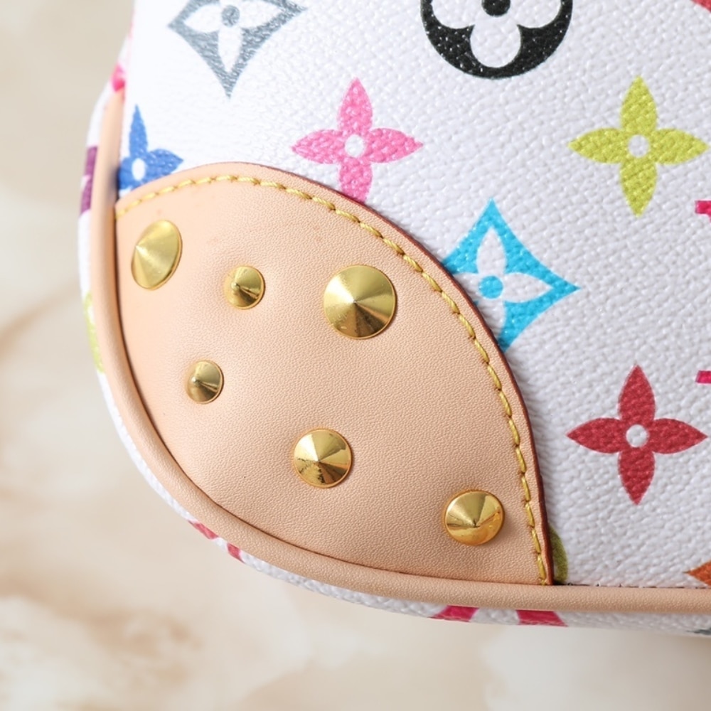 Louis Vuitton X Takashi Murakami Boulogne PM White 26m M27790