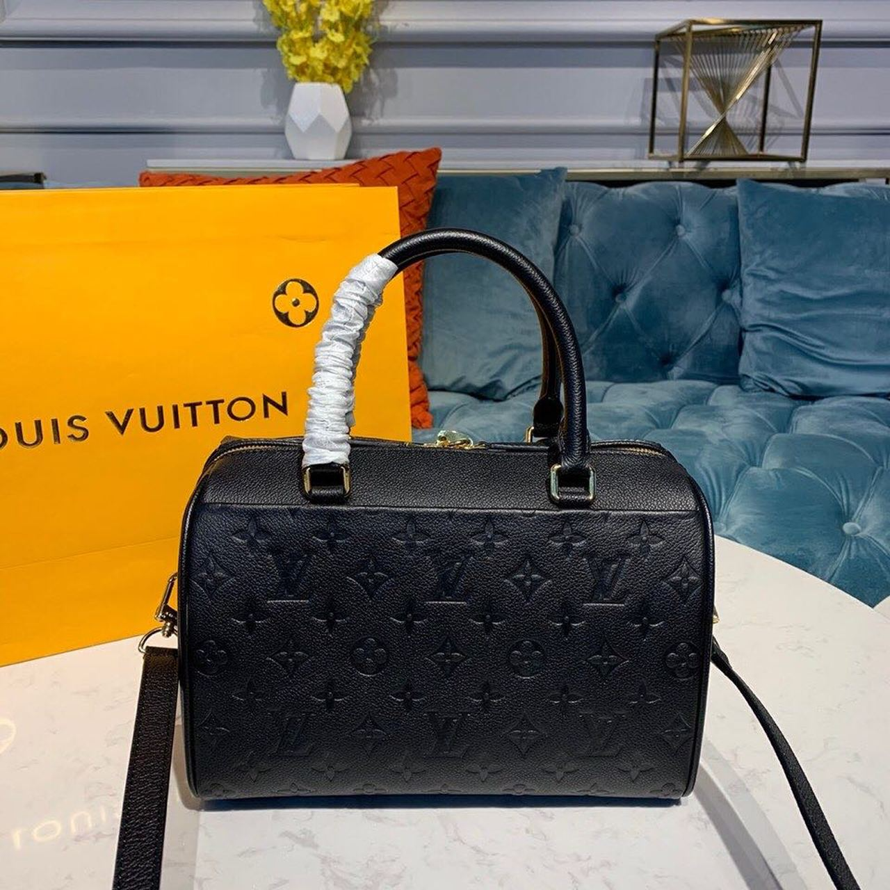 Louis Vuitton Speedy Bandouliere 25 Monogram Empreinte Black 25cm M42401