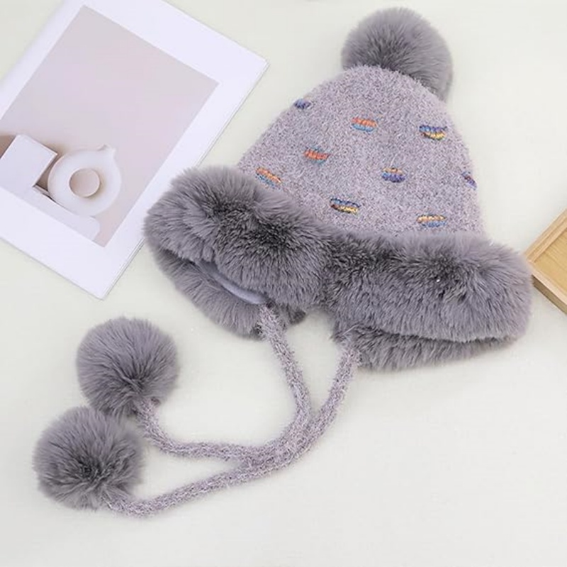 Women Winter Sherpa Beanie Hats