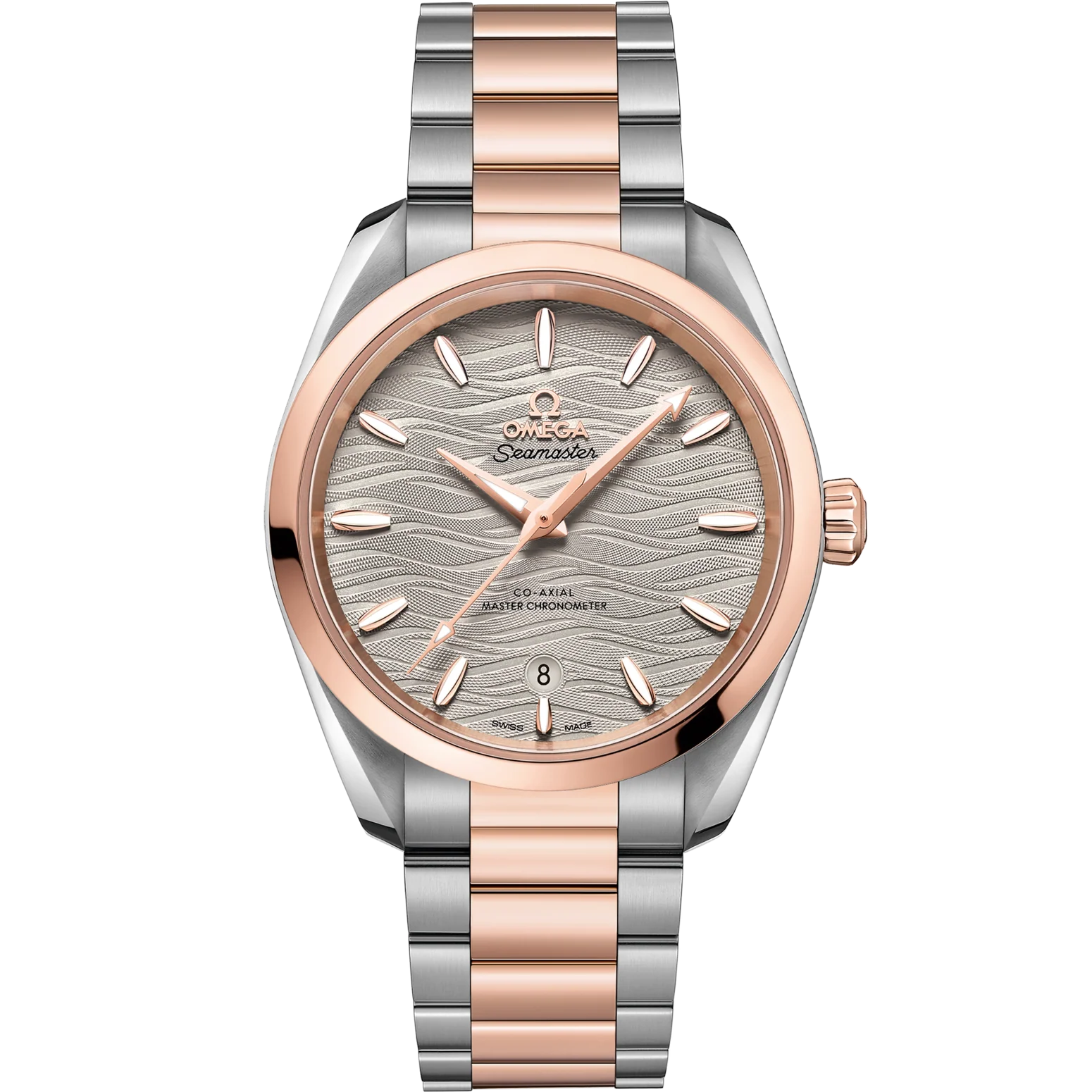 Omega Seamaster Aqua Terra 150M 38 mm Grey Dial Stainless Steel and  Sedna™ 18k Rose Gold Bracelet 220.20.38.20.06.001