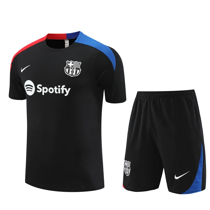 2024-25 Short Sleeve Training Wear Barcelona Black