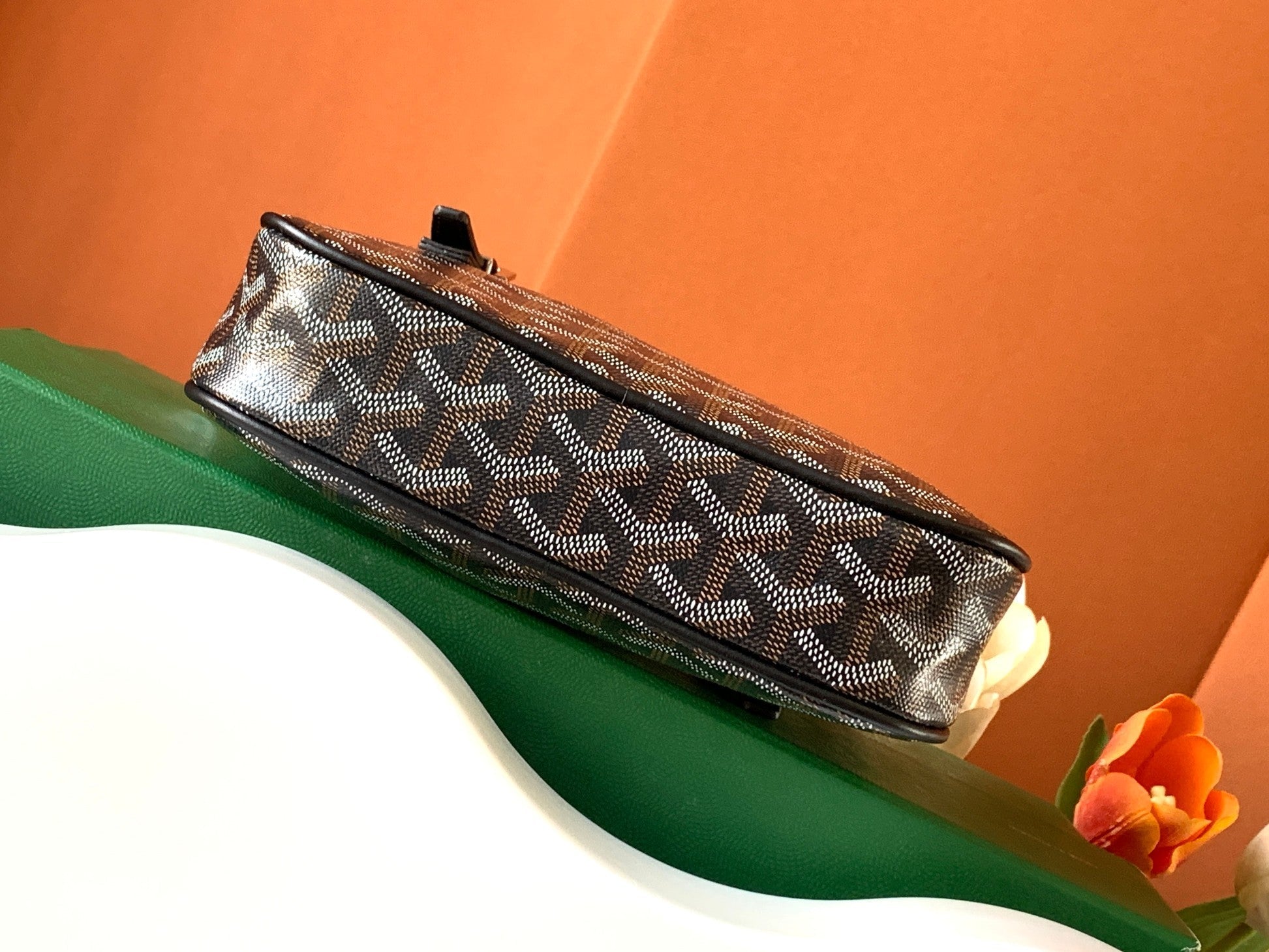 Goyard Yona Bag Coated MM 21Cm Black Canvas