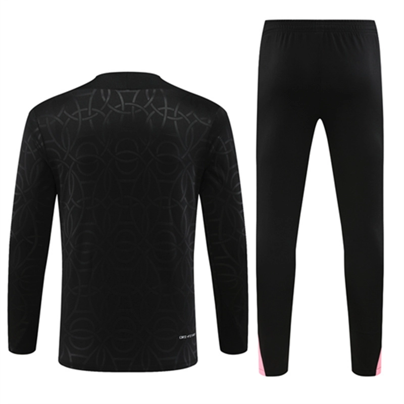 2024-25 PSG Jordan Paris Black Long Sleeve Training Suit