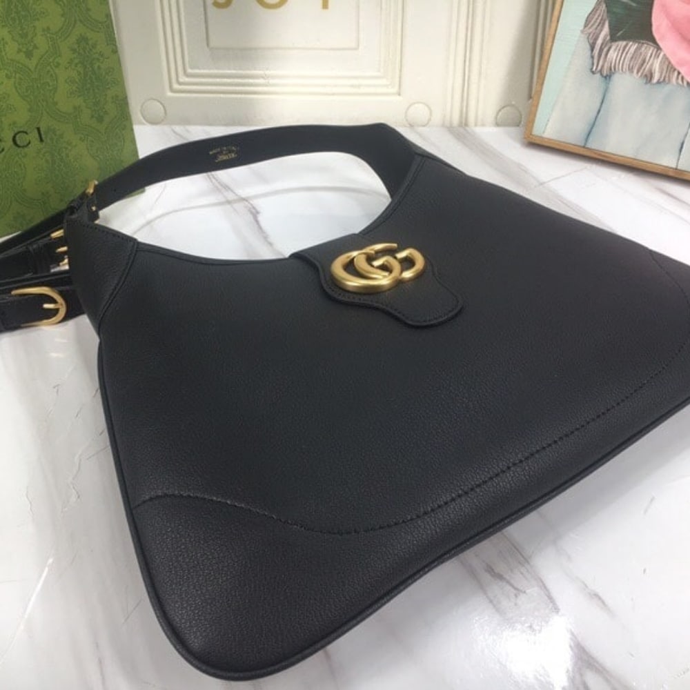 Gucci Aphrodite Medium Shoulder Bag In Black 39Cm 726274 Aaa9F 1000