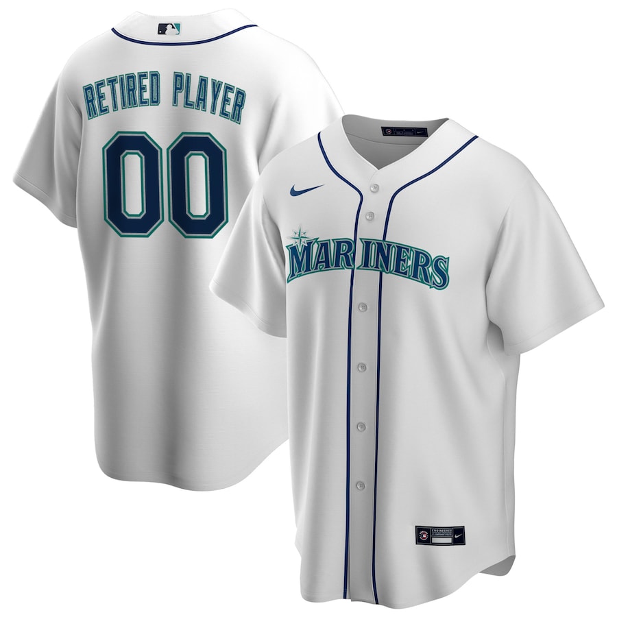 Seattle Mariners Home Pick-A-Player Retired Roster Jersey White