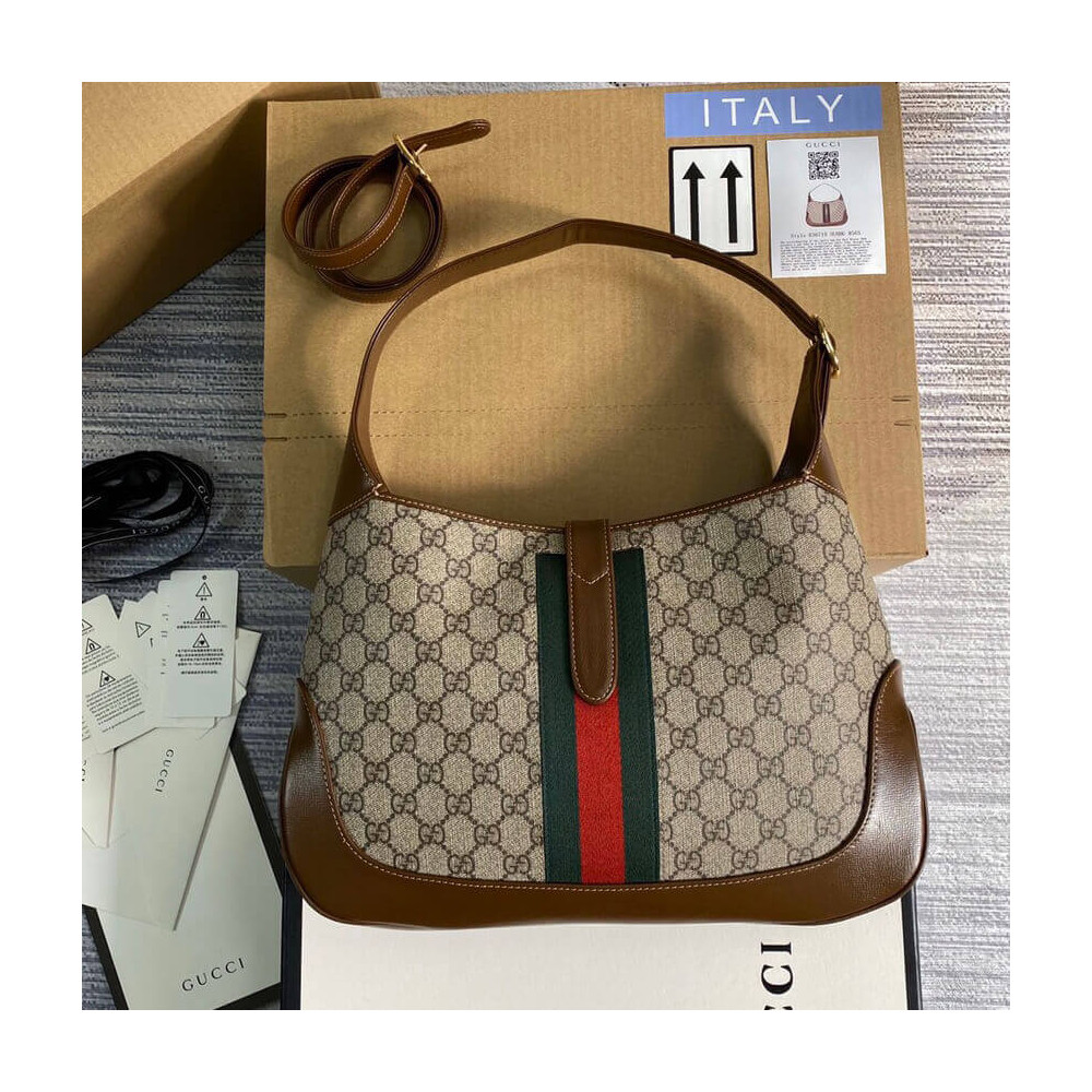 Gucci Jackie 1961 Medium Shoulder Bag in GG Canvas 36.5cm