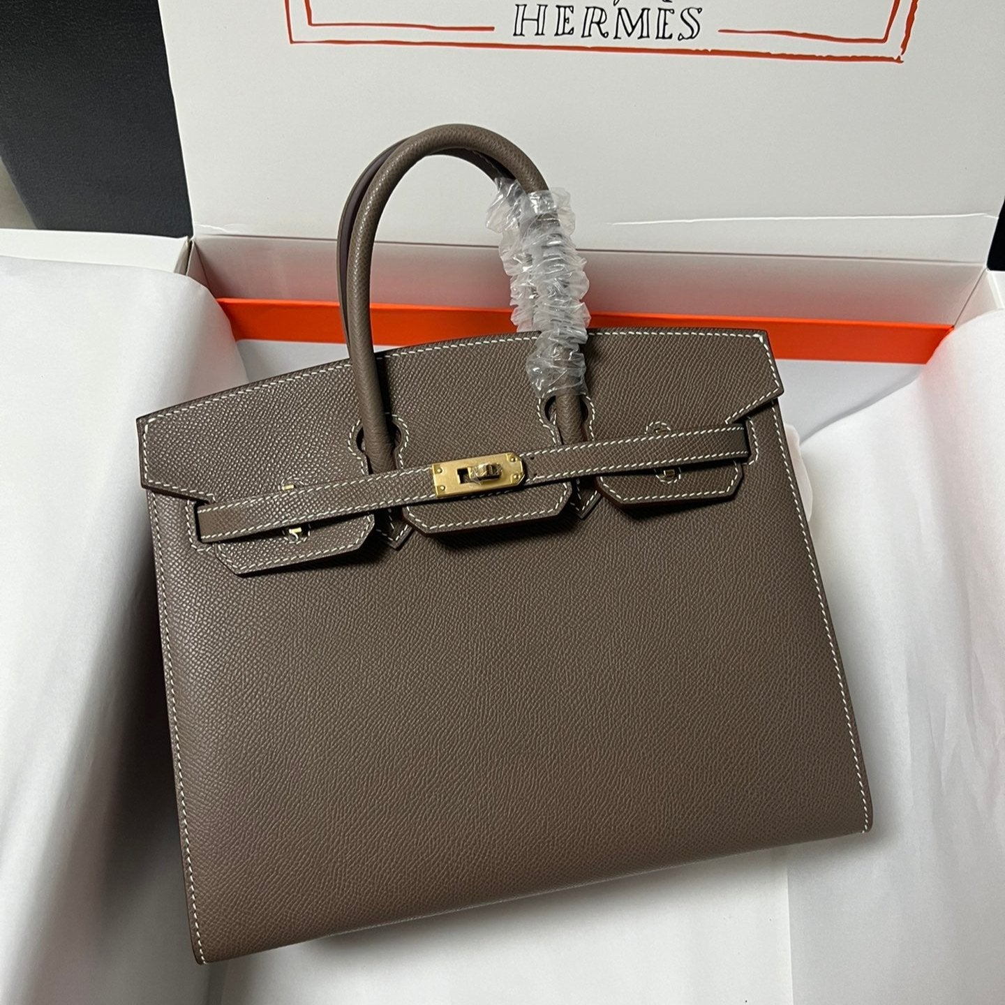 Hermes Birkin Sellier Vert De Gris Epsom Leather Gold Hardware