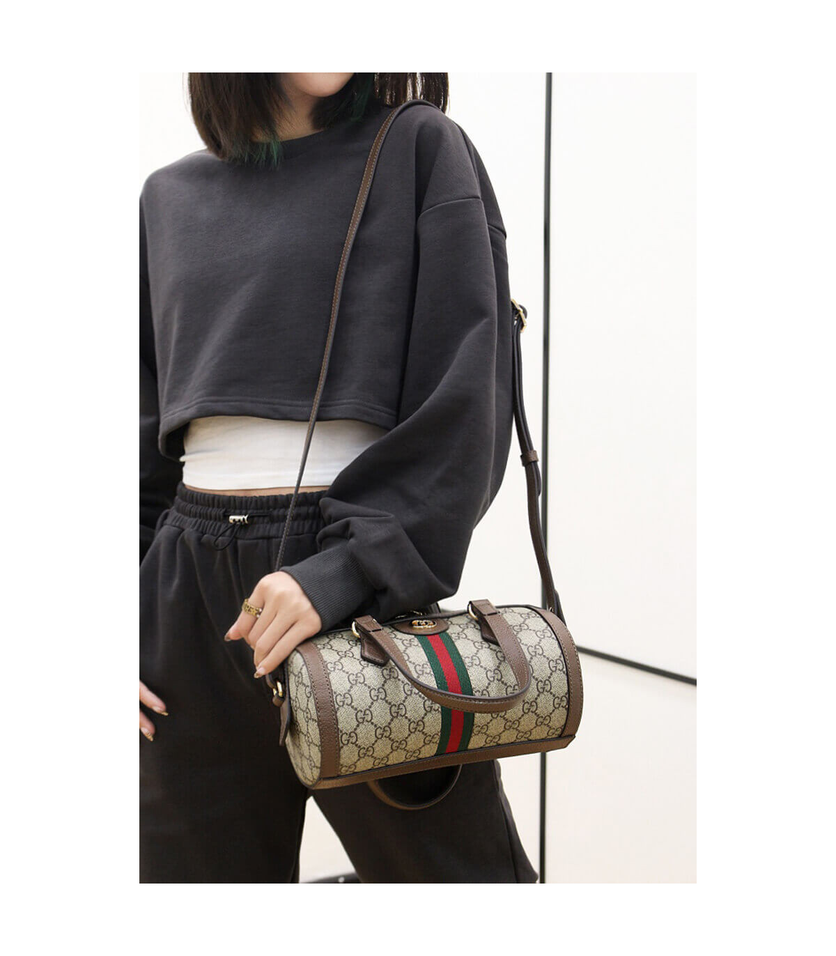 Gucci Ophidia GG Small Boston Bag