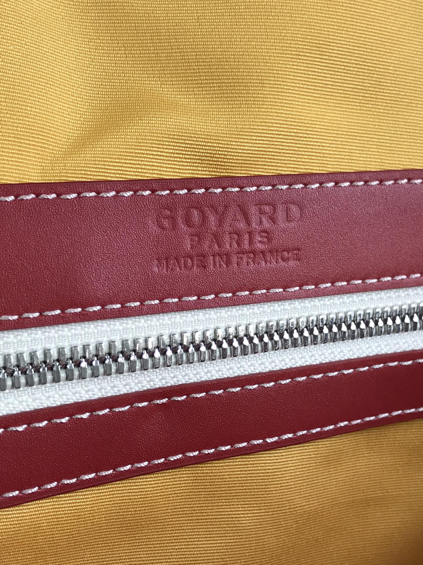 Goyard Boston 50 Bag Cm Red Goyardine Canvas And Calfskin Trim