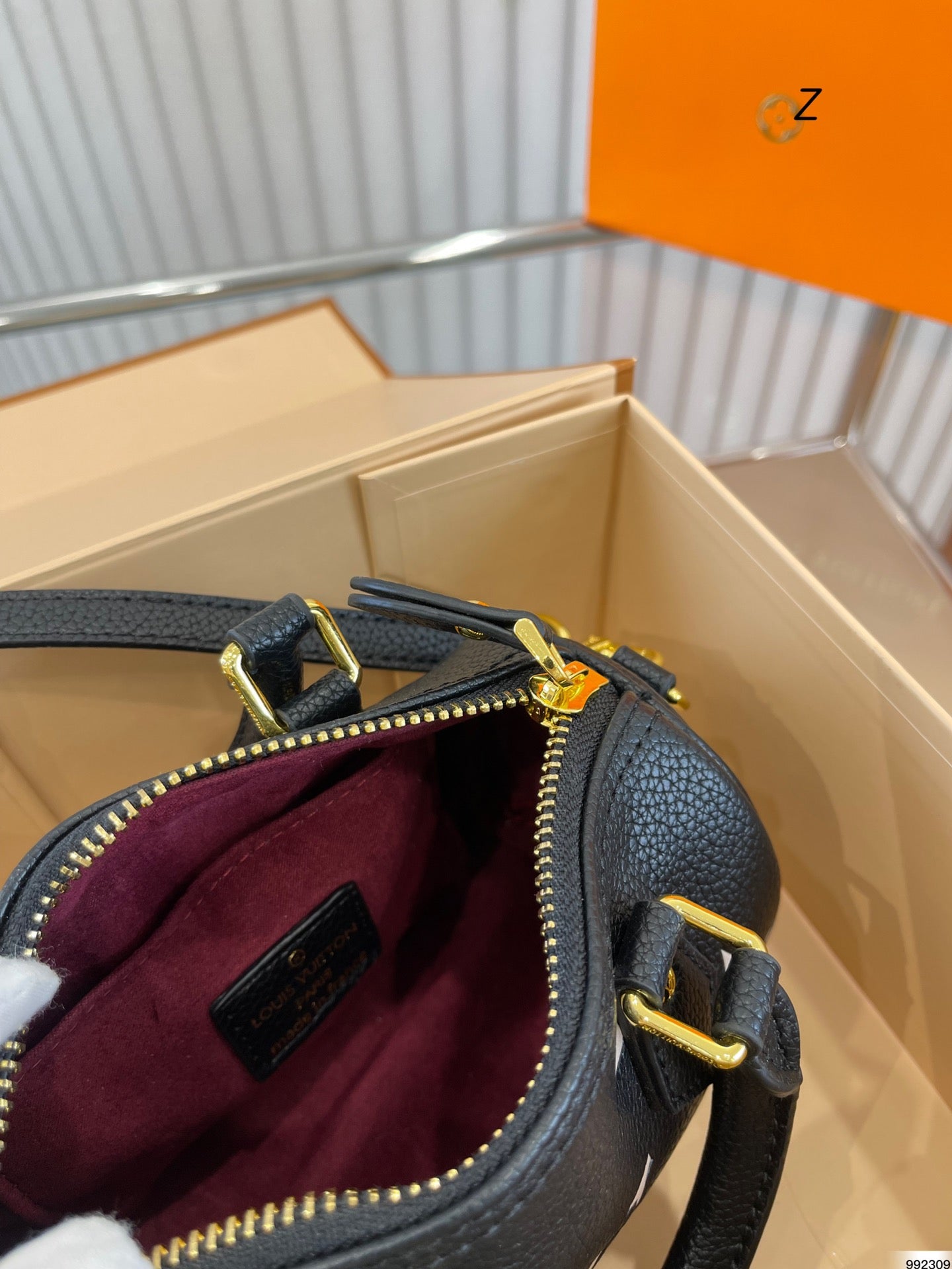 Louis Vuitton Nano Speedy Monogram Canvas Black 17Cm M81456