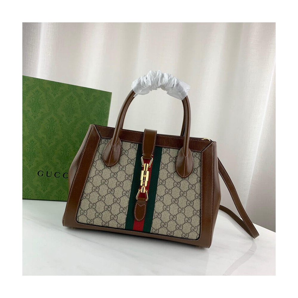 Gucci Jackie 1961 Medium Tote Bag in GG Supreme 30cm