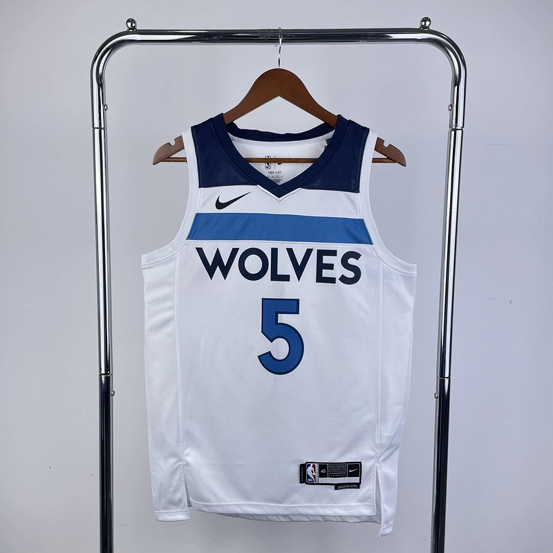 2023 NBA Minnesota Timberwolves 5 Edwards Basketball Jersey