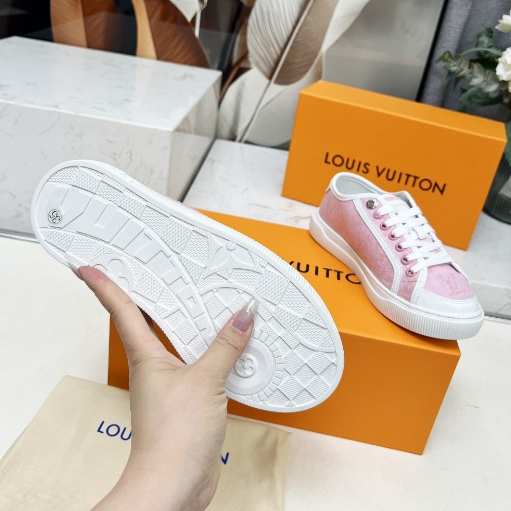Louis Vuitton Lv Lagoon Sneaker Denim Rose 1Agyfo