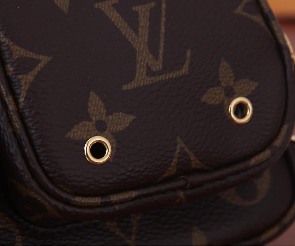 Louis Vuitton Utility Cross-Body Bag Brown 20cm