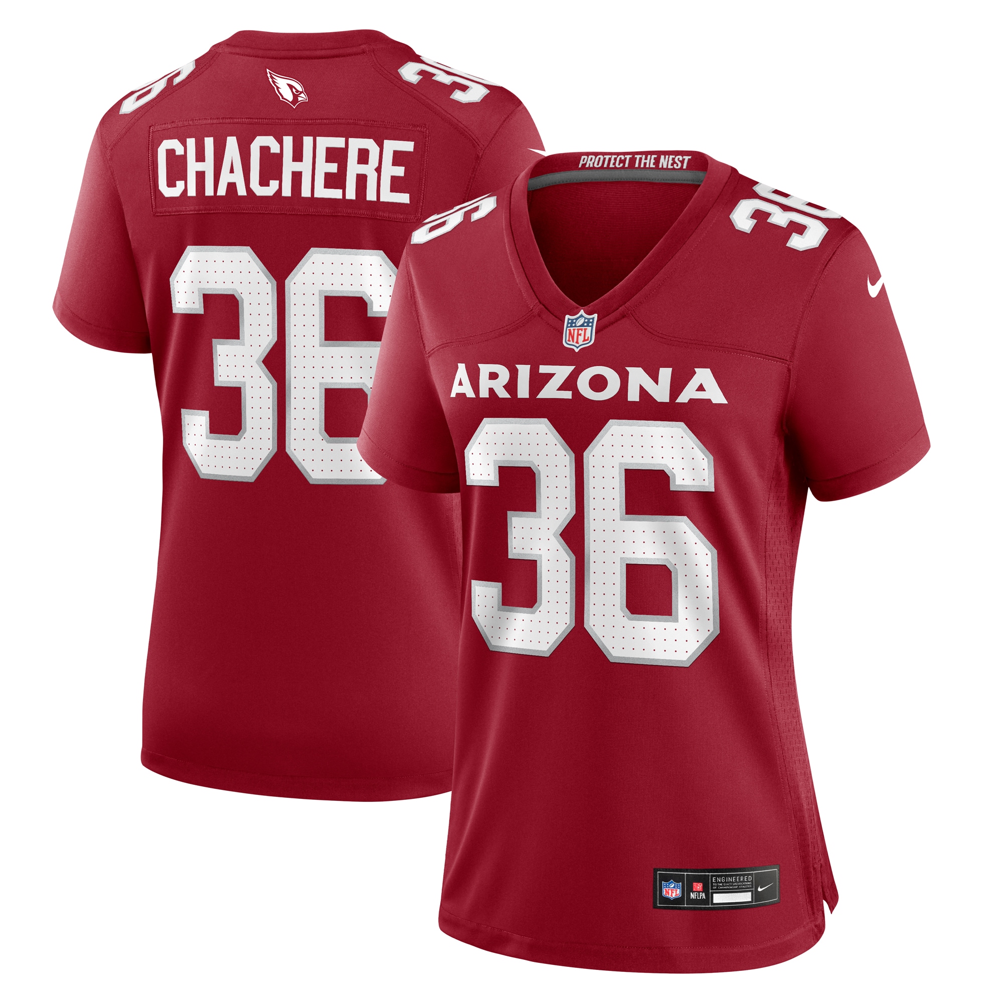 Andre Chachere Arizona Cardinals Nike Women's Team Game Jersey -  Cardinal