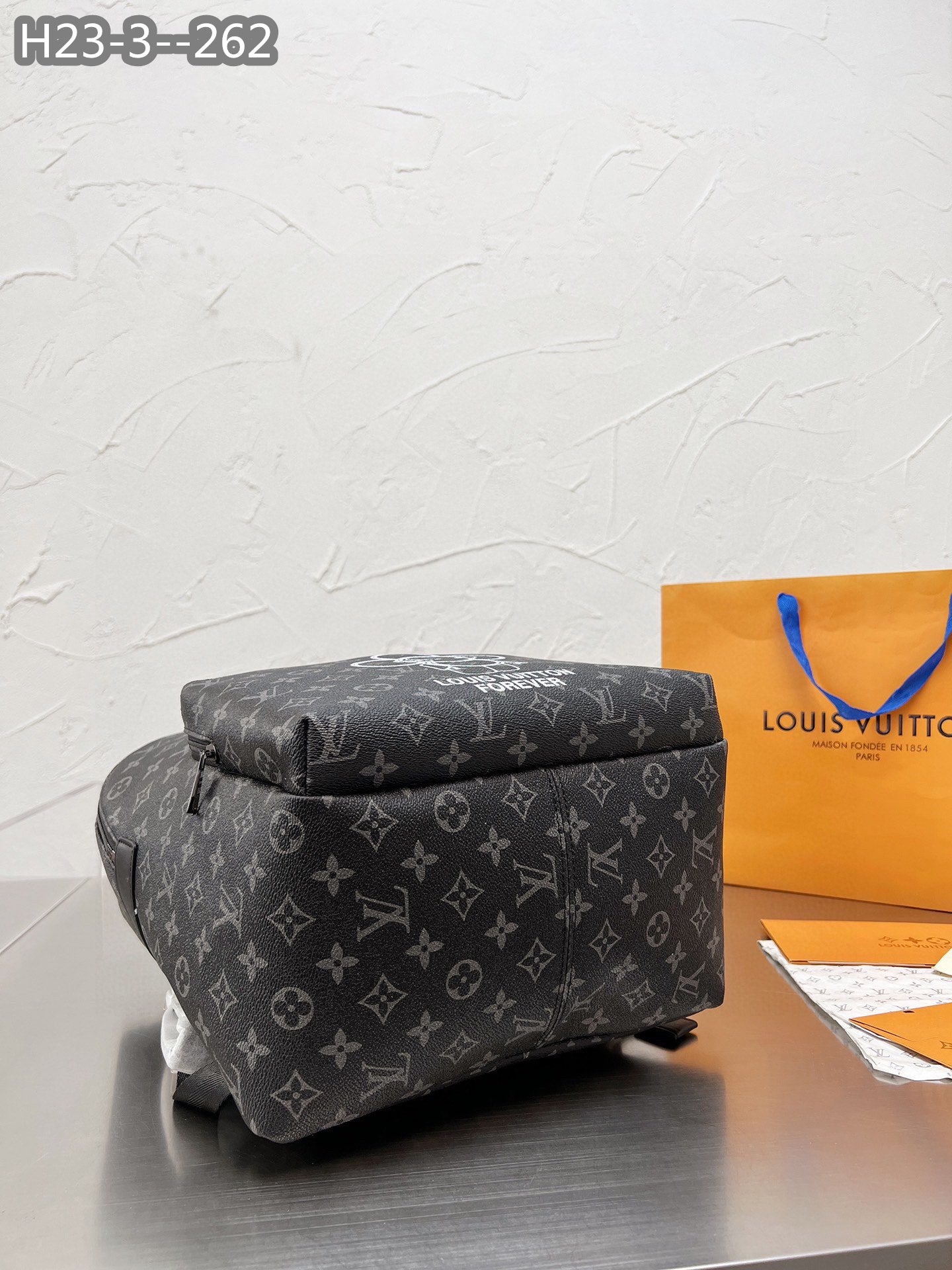 Louis Vuitton Apollo Backpack Monogram Vivienne Eclipse Black 37Cm