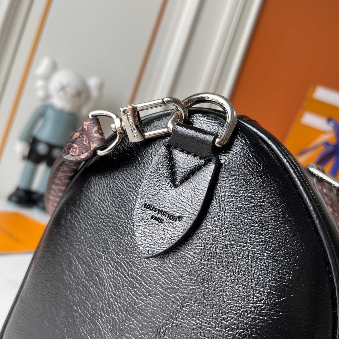 Louis Vuitton Speedy Soft 30 Bag Black LV Vibe M29419