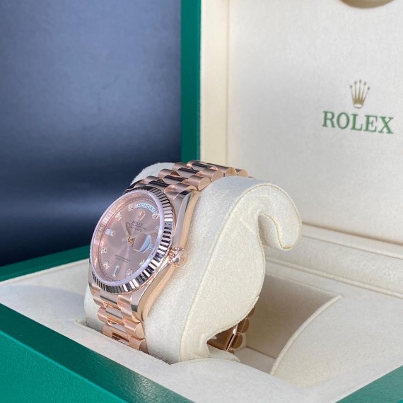 [Superclone] Rolex Day-Date 36mm Rosé – Colour Dial President 128235