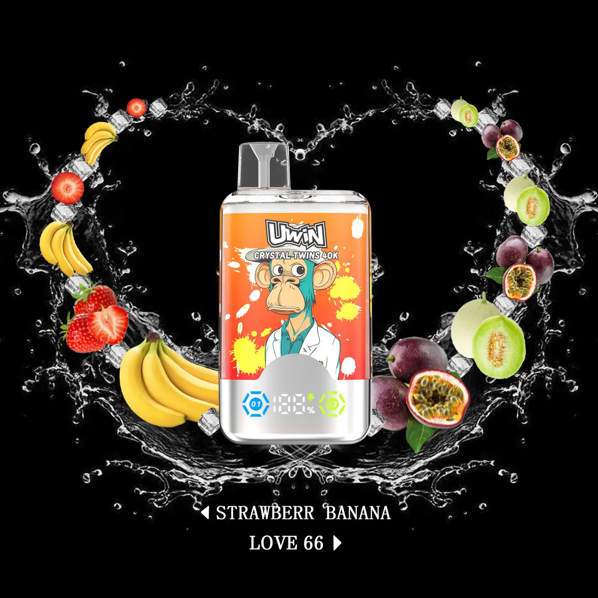 Uwin Twins Crystal 40K Disposable Vape(3 pieces)