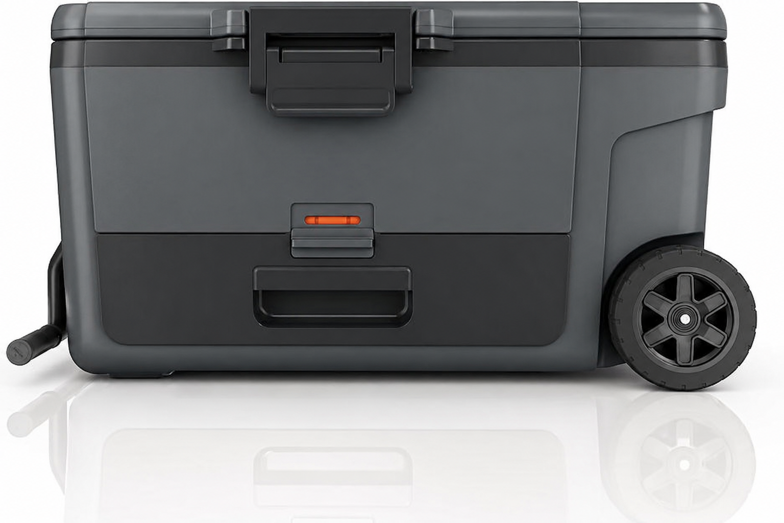 ⏰Limited-Time Deal⏰45/65QT Rolling Cooler with Dry Storage Drawer – Heavy-Duty Outdoor Ice Chest