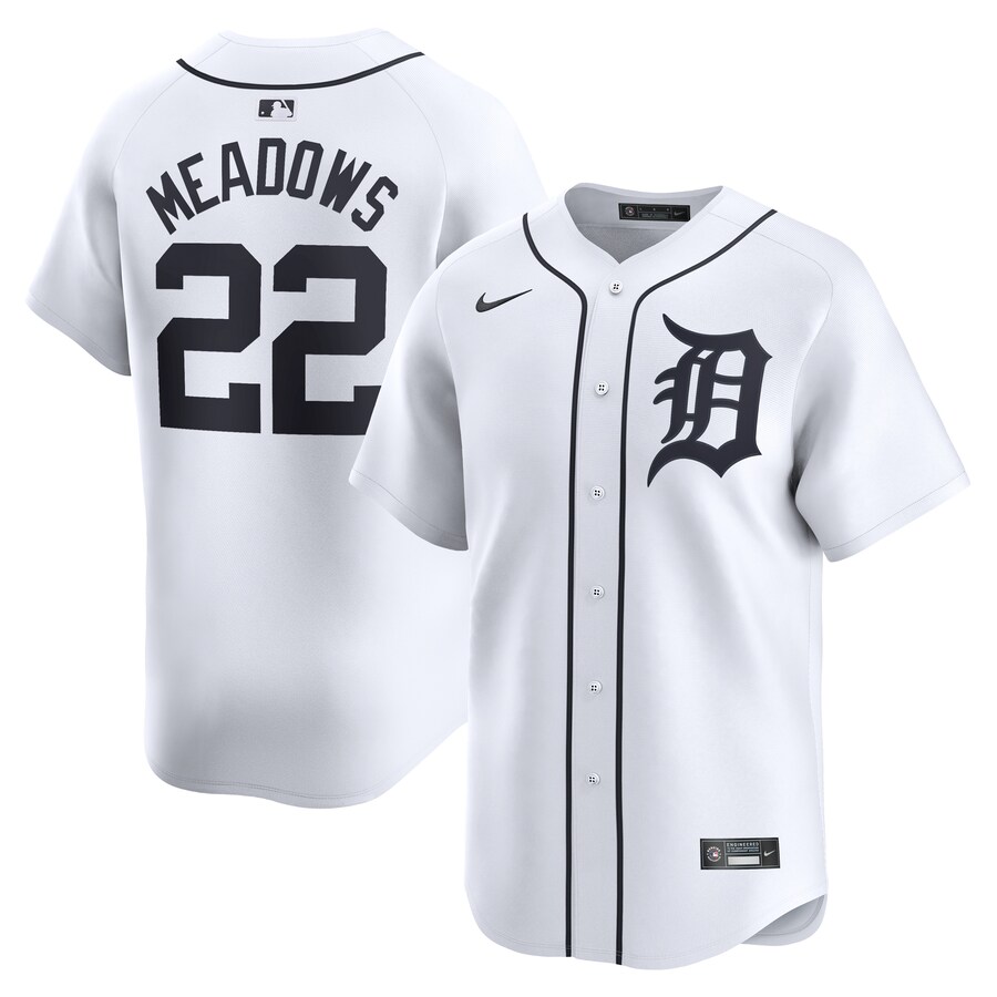 Parker Meadows Detroit Tigers Home Limited Player Jersey White