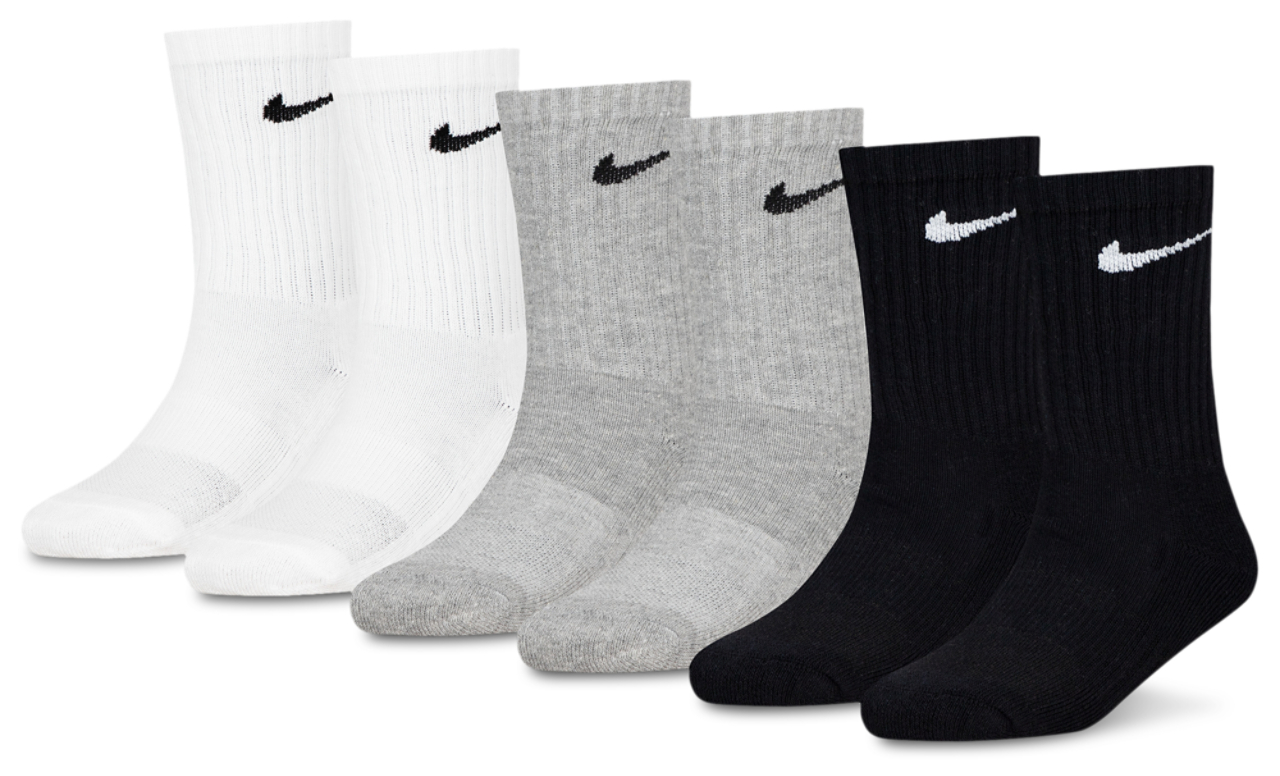 Nike 6 Pack Dri-FIT Performance Basic Crew Socks
