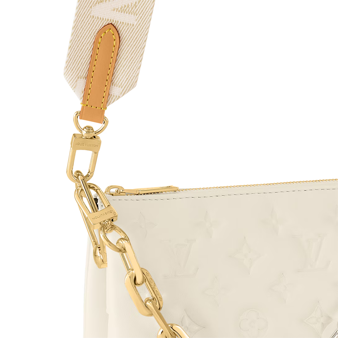 Louis Vuitton Coussin PM Monogram Empreinte Leather Craie 26cm/10.2in M23758