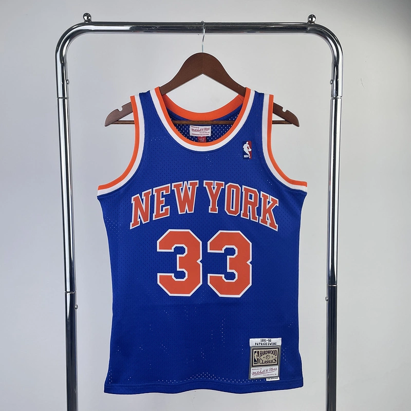 1991 New York Knicks 33 EWING Basketball jersey