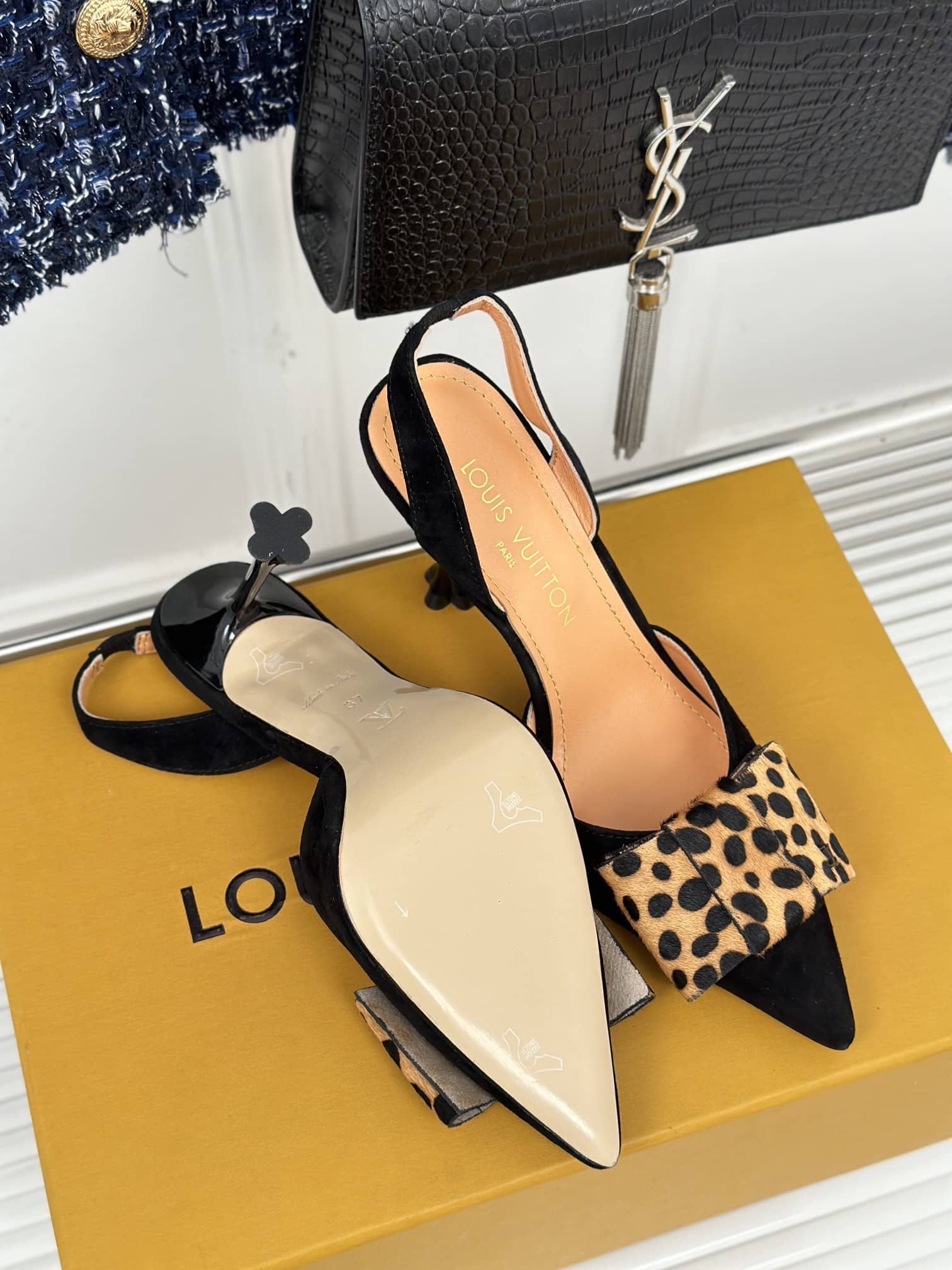 Louis Vuitton Blossom Slingback Pump Black 1Ac8B4