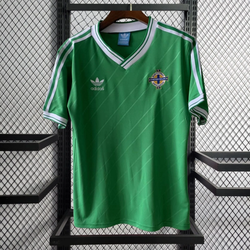 Retro 1986-88 Northern Ireland Home football jersey retro