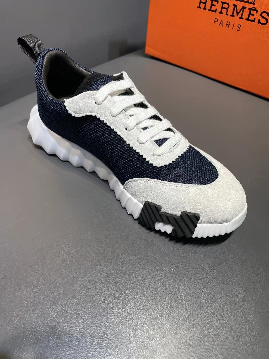 HERMES BOUNCING SNEAKER DARK BLUE