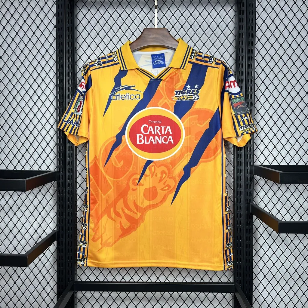Retro 1997-98 Tigres UANL Home Football Jersey Retro