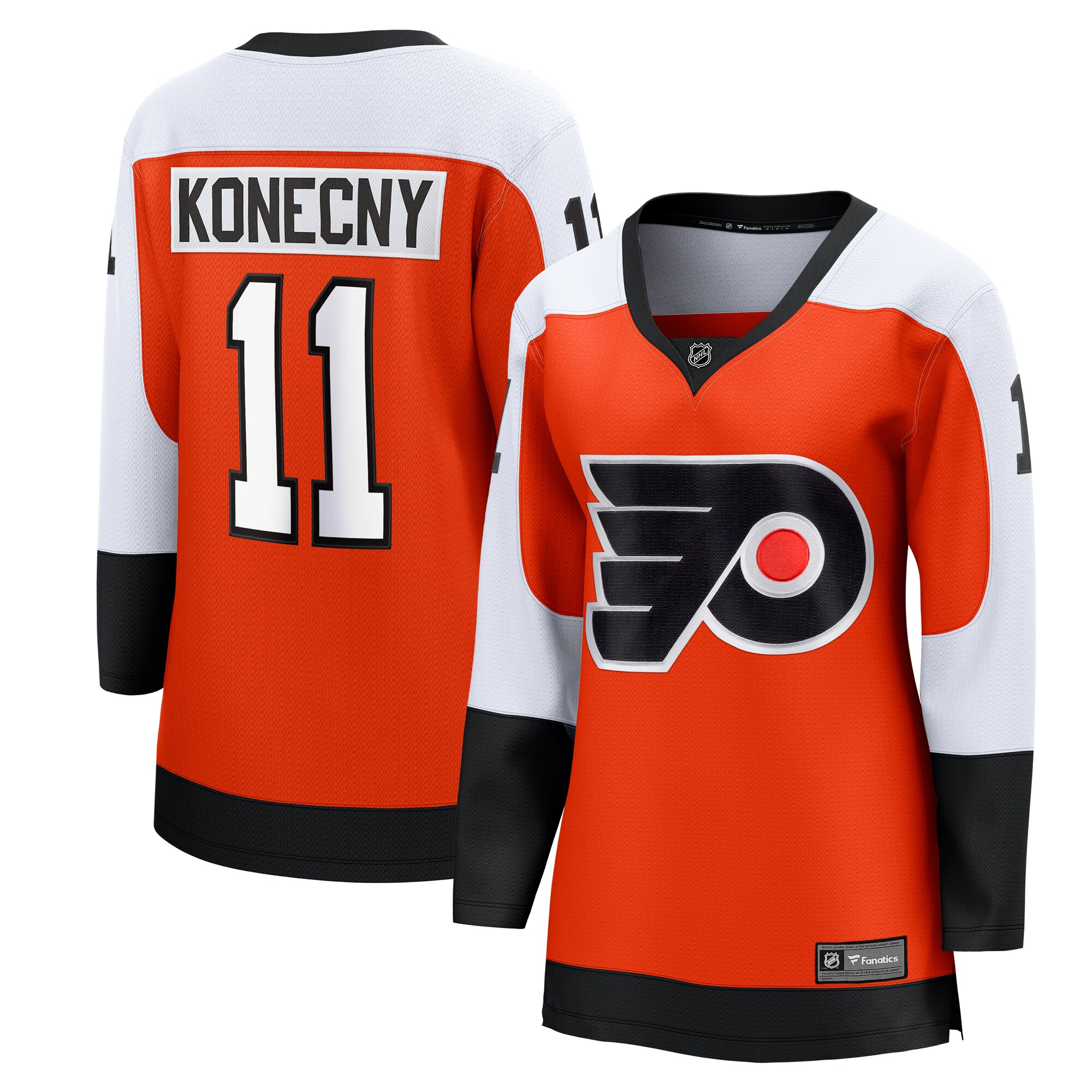 Travis Konecny Philadelphia Flyers Fanatics Women’s Home Breakaway Player Jersey – Orange