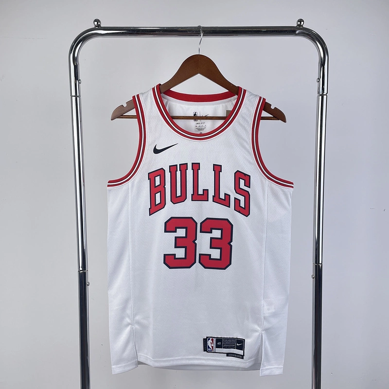2023 NBA Chicago Bulls 33 PIPPEN Basketball Jersey