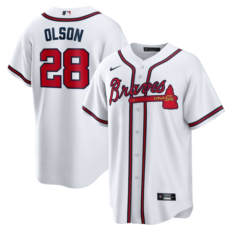 Matt Olson Atlanta Braves Home Player Jersey White