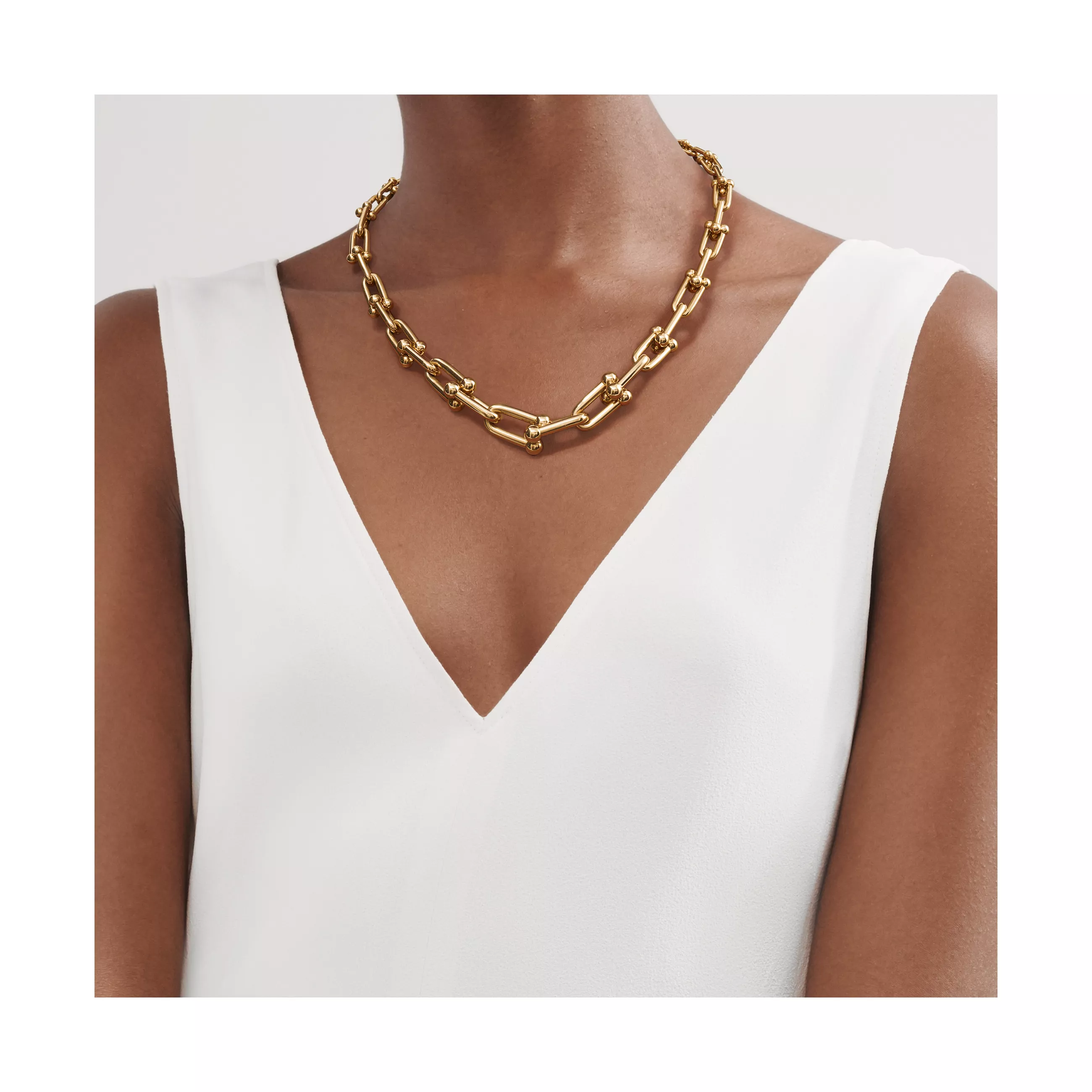 Tiffany 38086766 Hardware Graduated Link Necklace