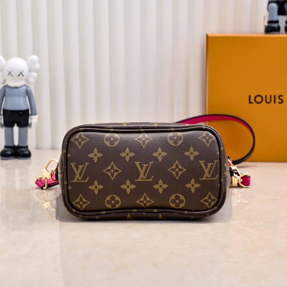 Louis Vuitton Neverfull Bandoulière Inside Out BB Monogram Rose 20Cm M12106