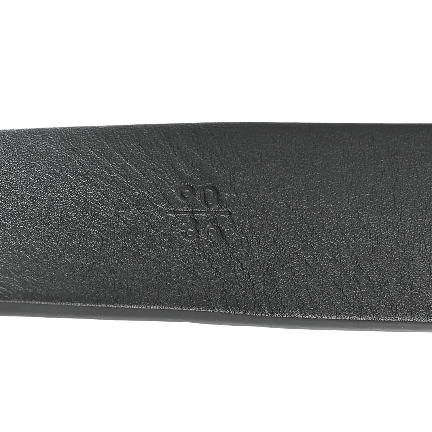 Glazed Calfskin CC Belt 90 36 Black