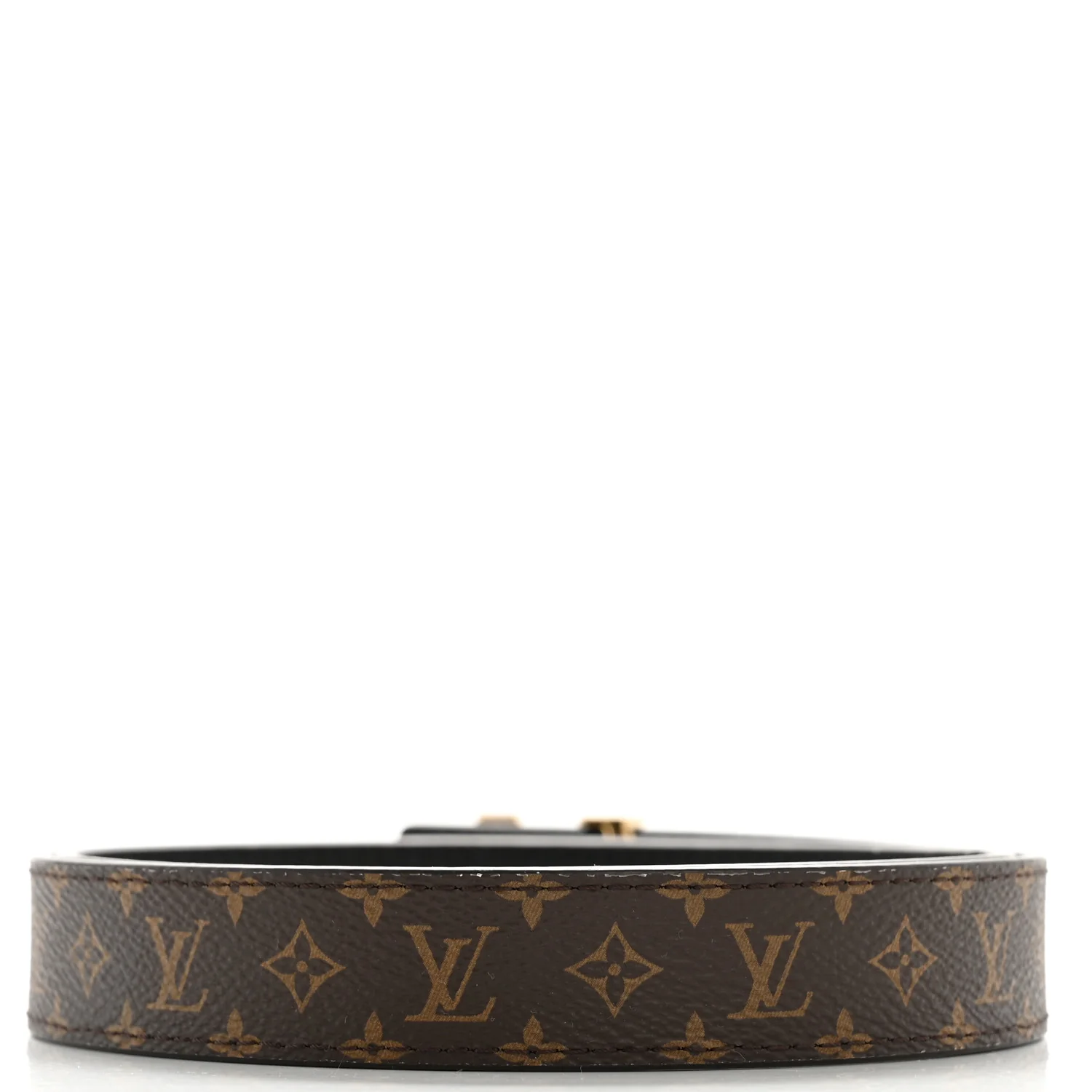 Calfskin Monogram 25mm LV Iconic Reversible Belt 85 34 Black