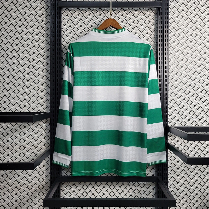 Retro 1987-88 Celtic FC Home Long Sleeve football jersey retro