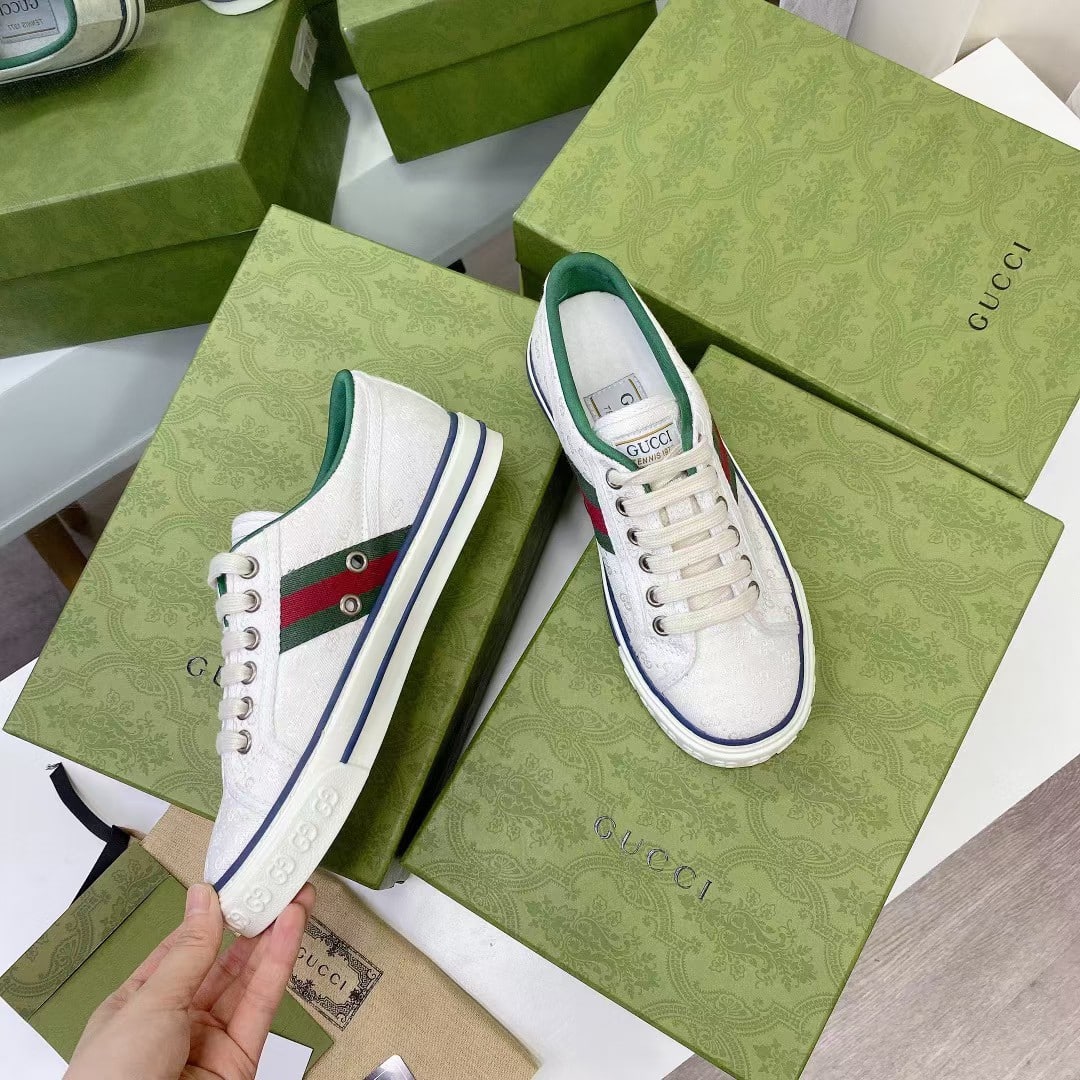 Gucci Tennis 1977 White Mini Gg 606111 99W90 9085